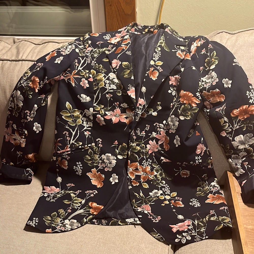 Floral blazer